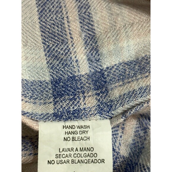 Rails Womens Hunter Shirt Pink Blue Button Front Plaid Soft Rayon Size Small - Picture 9 of 13